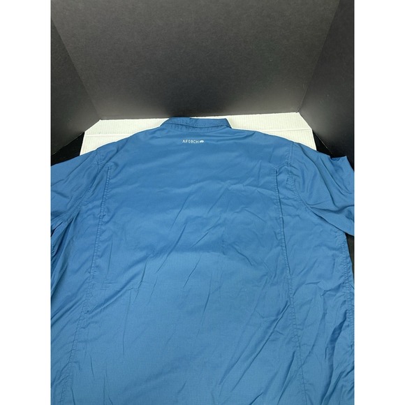 AFTCO Shirt Mens 2XL Blue Aftech SS Button Up Stretch Vented Fishing Outdoor - Picture 5 of 7